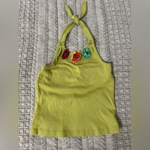 Vintage Gymboree Green Halter Top